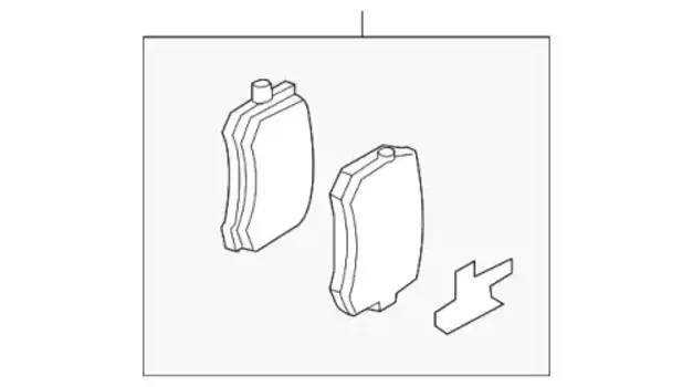 Тормозные колодки дисковые VAG 7N0 698 451 A