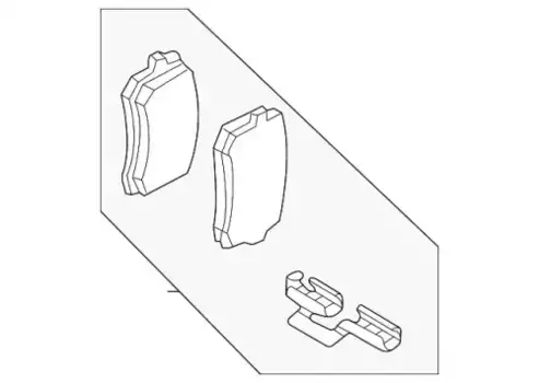 Тормозные колодки дисковые VAG 80A698451R