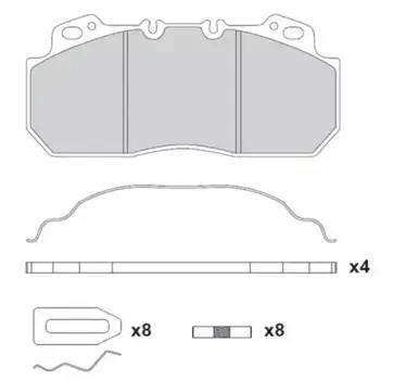 Тормозные колодки дисковые WUHLERMANN 31010013