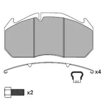 Тормозные колодки дисковые WUHLERMANN 31010020