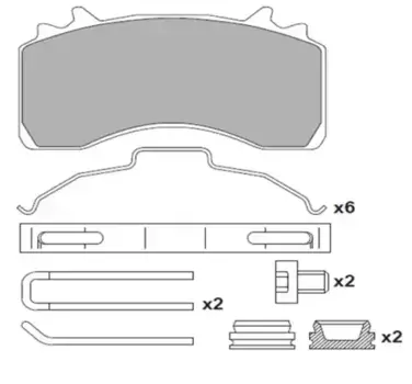 Тормозные колодки дисковые WUHLERMANN 31010024