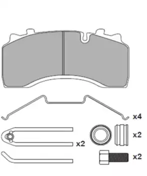 Тормозные колодки дисковые WUHLERMANN 31010032