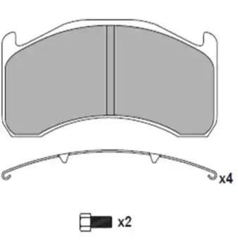 Тормозные колодки дисковые WUHLERMANN 31010036