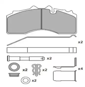 Тормозные колодки дисковые WUHLERMANN 31010042