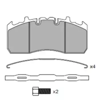 Тормозные колодки дисковые WUHLERMANN 31010045