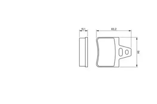 Тормозные колодки дисковые задняя ось BOSCH 0 986 460 958