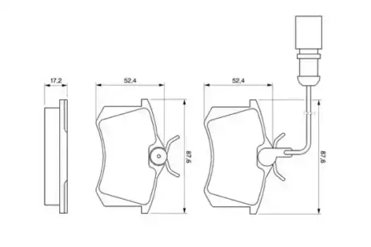 Тормозные колодки дисковые задняя ось BOSCH 0 986 424 559