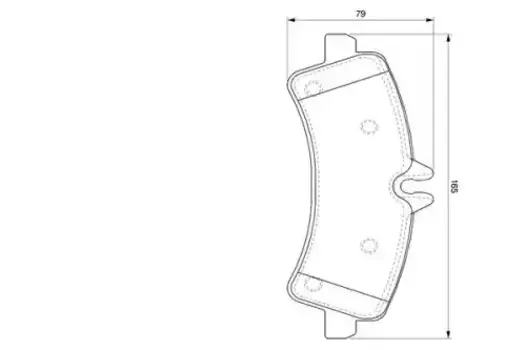 Тормозные колодки дисковые задняя ось BOSCH 0 986 494 122