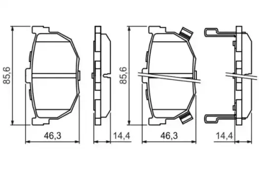 Тормозные колодки дисковые задняя ось BOSCH 0 986 424 418