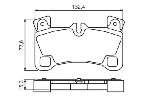 Тормозные колодки дисковые задняя ось BOSCH 0 986 494 205
