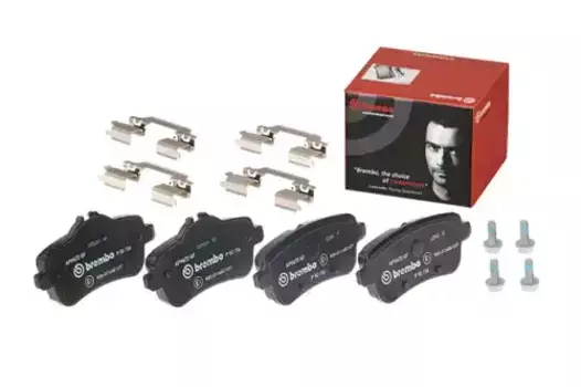 Тормозные колодки дисковые задняя ось BREMBO P 50 156