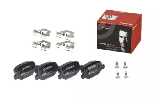 Тормозные колодки дисковые задняя ось BREMBO P 23 065