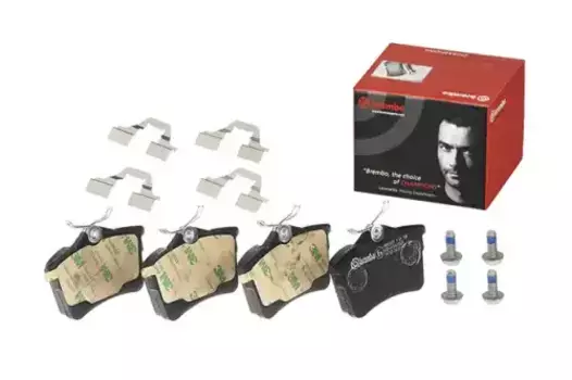 Тормозные колодки дисковые задняя ось BREMBO P 61 084