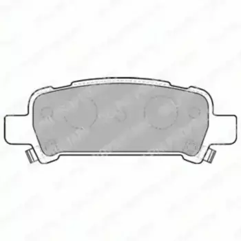 Тормозные колодки дисковые задняя ось DELPHI LP1509