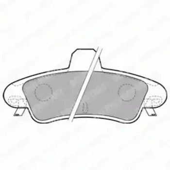 Тормозные колодки дисковые задняя ось DELPHI LP1725