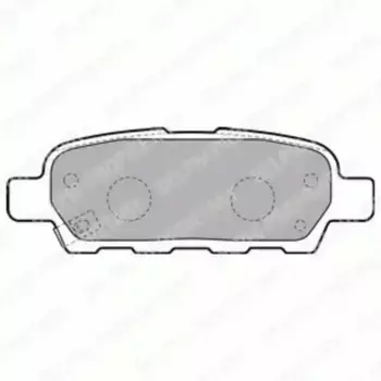 Тормозные колодки дисковые задняя ось DELPHI LP1807