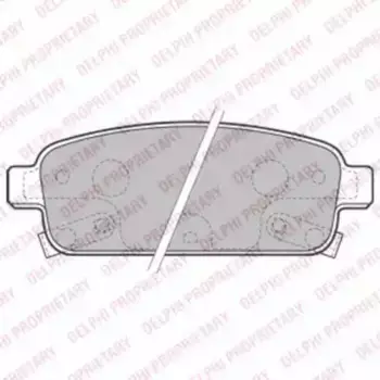Тормозные колодки дисковые задняя ось DELPHI LP2167