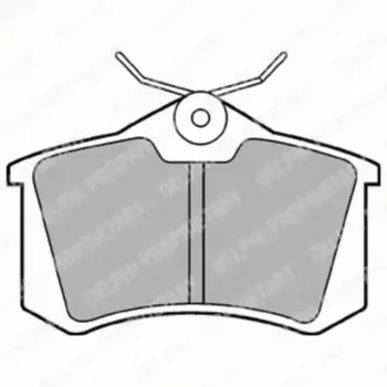 Тормозные колодки дисковые задняя ось DELPHI LP565