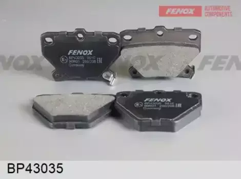 Тормозные колодки дисковые задняя ось FENOX BP43035