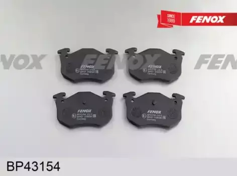 Тормозные колодки дисковые задняя ось FENOX BP43154