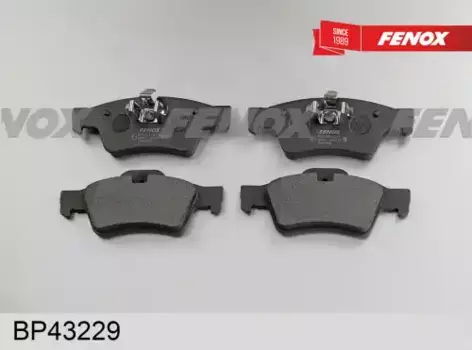 Тормозные колодки дисковые задняя ось FENOX BP43229