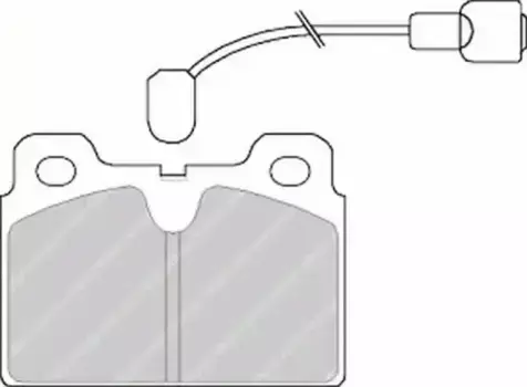 Тормозные колодки дисковые задняя ось FERODO FDB268