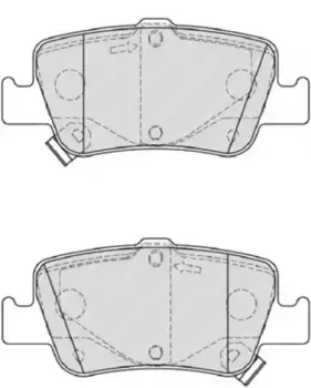 Тормозные колодки дисковые задняя ось FERODO FDB4048
