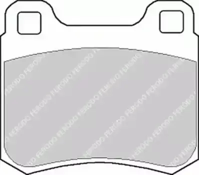 Тормозные колодки дисковые задняя ось FERODO FDB979