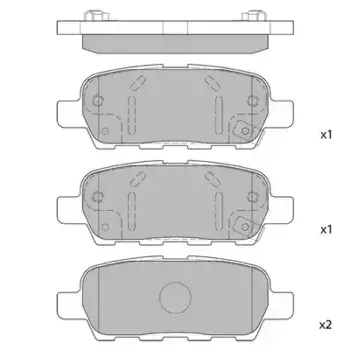 Тормозные колодки дисковые задняя ось HAGEN GP1184