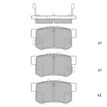 Тормозные колодки дисковые задняя ось HAGEN GP1368