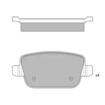 Тормозные колодки дисковые задняя ось HAGEN GP2101R