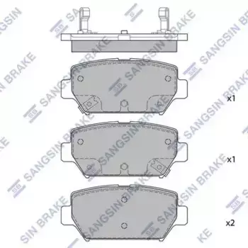 Тормозные колодки дисковые задняя ось HI-Q SP4394