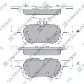 Тормозные колодки дисковые задняя ось HI-Q SP4036