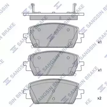 Тормозные колодки дисковые задняя ось HI-Q SP4513