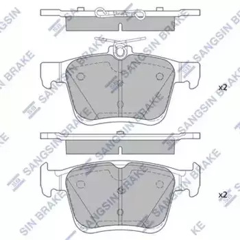 Тормозные колодки дисковые задняя ось HI-Q SP4298