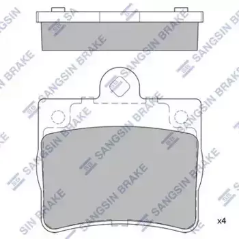 Тормозные колодки дисковые задняя ось HI-Q SP1922