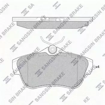 Тормозные колодки дисковые задняя ось HI-Q SP4149