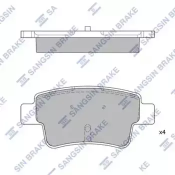 Тормозные колодки дисковые задняя ось HI-Q SP1809