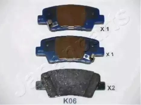 Тормозные колодки дисковые задняя ось JAPANPARTS PP-K06AF