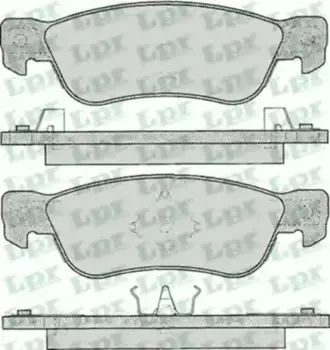 Тормозные колодки дисковые задняя ось LPR 05P052