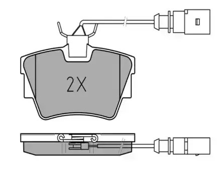 Тормозные колодки дисковые задняя ось MEYLE 025 232 2416/W