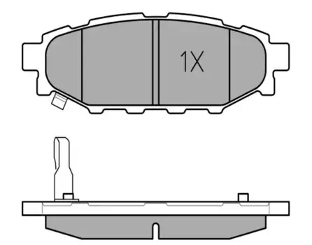 Тормозные колодки дисковые задняя ось MEYLE 025 242 7114/W