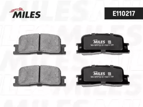 Тормозные колодки дисковые задняя ось MILES E110217