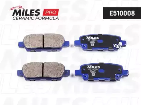 Тормозные колодки дисковые задняя ось MILES E510008