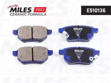 Тормозные колодки дисковые задняя ось MILES E510136