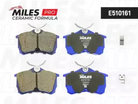 Тормозные колодки дисковые задняя ось MILES E510161