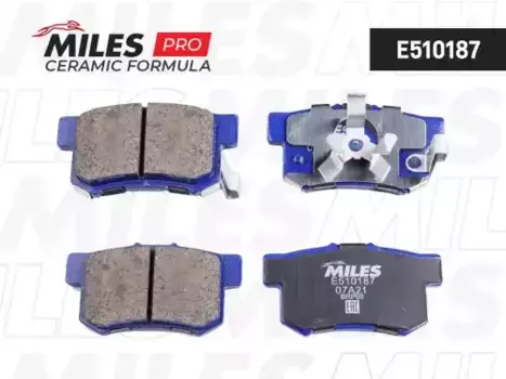 Тормозные колодки дисковые задняя ось MILES E510187