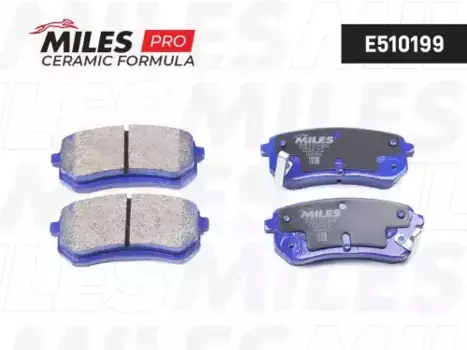 Тормозные колодки дисковые задняя ось MILES E510199