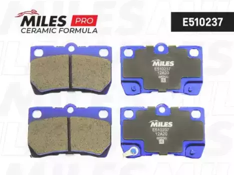 Тормозные колодки дисковые задняя ось MILES E510237