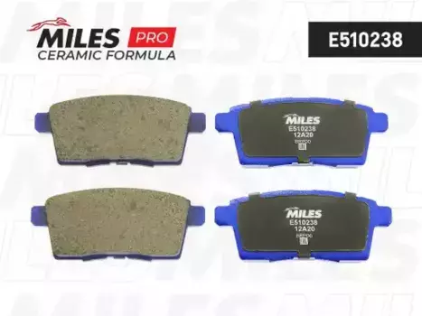 Тормозные колодки дисковые задняя ось MILES E510238